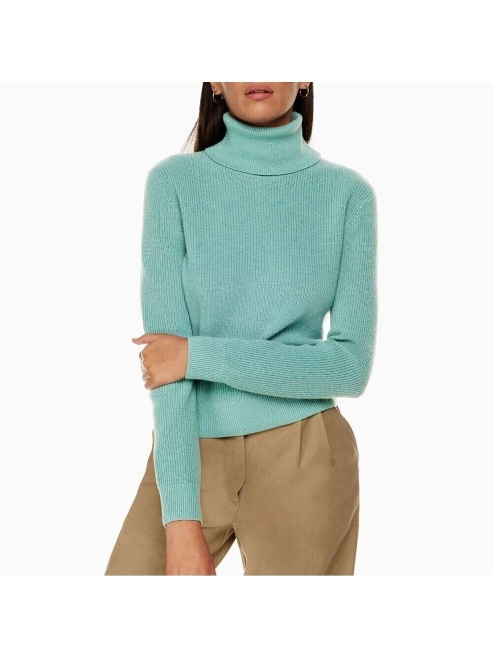 Wilfred Free Laurel Turtleneck, Long Sleeve, Color "Aquastone" - Size XS